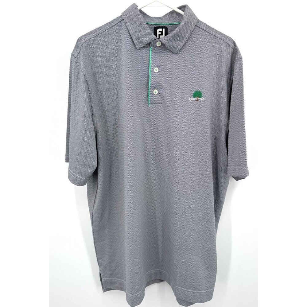FootJoy Polo Shirt XL Gray Short‎ Sleeve Performance Hideout Golf Mens